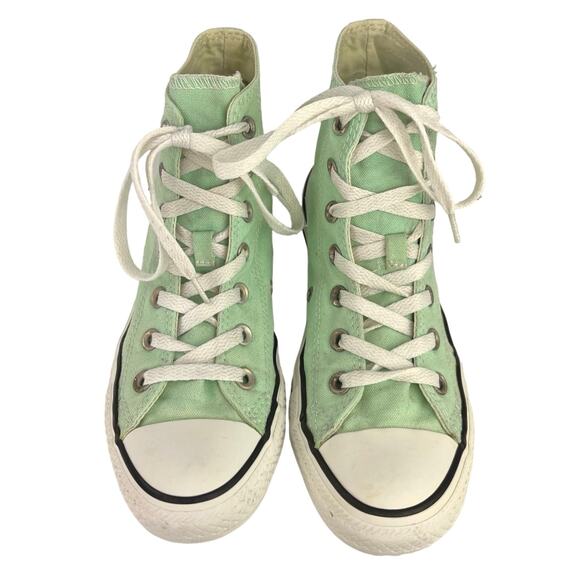 Converse Chuck Taylor All Star Hi Beach Glass Green High Top Sneakers Shoes 7 - Picture 2 of 6